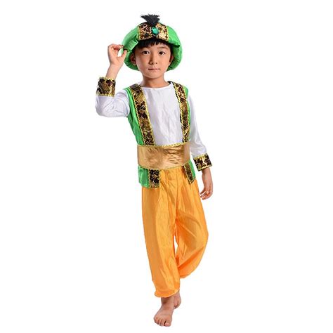 Boys Children's Novelties Arabian Prince Costume Aladdin Fairy Tale ...