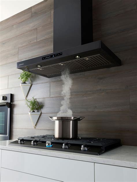 Best Buy: Samsung 30" Range Hood Fingerprint Resistant Black Stainless ...