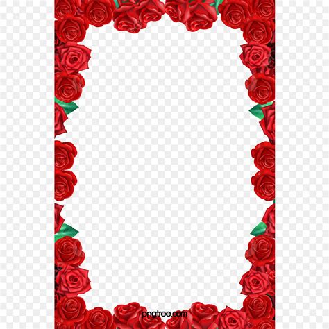 Red Roses Border Clipart