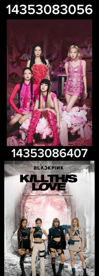 BLACKPINK ROBLOX ID POSTER