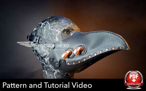 Plague Doctor Mask Pattern - DIY Pattern - Pdf Download - Video Tutorial