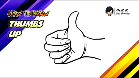 Thumbs Up Drawing Step By Step ~ Thumbs Draw Drawing Step | Bodaswasuas