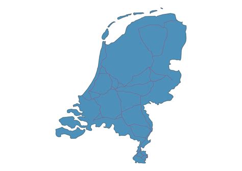 Netherlands Train Map SVG Vector - Railway Map