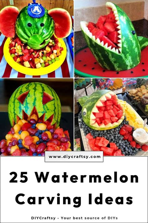 25 Easy Watermelon Carving Ideas and Decorations