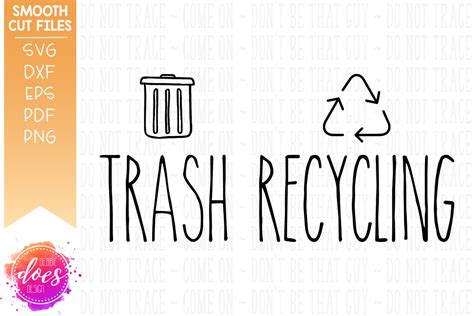 Trash & Recycling Can Labels - SVG Files – Debbie Does Design