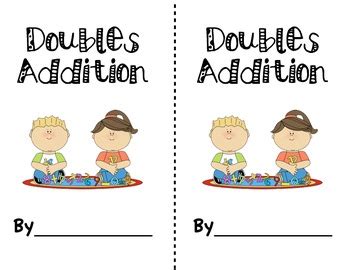 Doubles Addition Anchor Chart with Clip art and Printable book | TpT