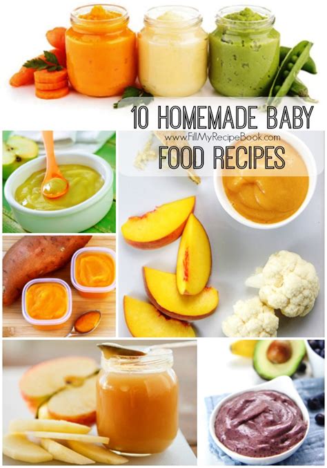 10 Homemade Baby food recipes - Fill My Recipe Book