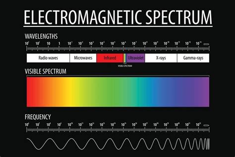 Electromagnetic Spectrum and Visible Light Educational Reference Chart ...