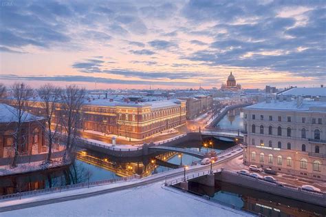 Winter in St. Petersburg, Russia