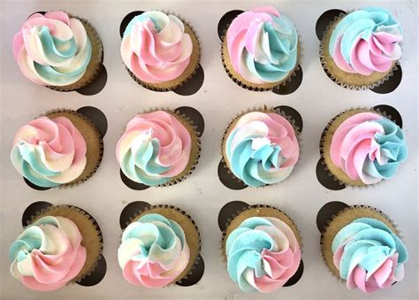 Gender reveal cupcakes | Gender reveal dessert, Gender reveal cupcakes ...