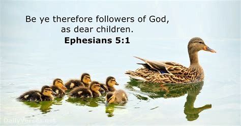 Ephesians 5:1 - Bible verse (KJV) - DailyVerses.net