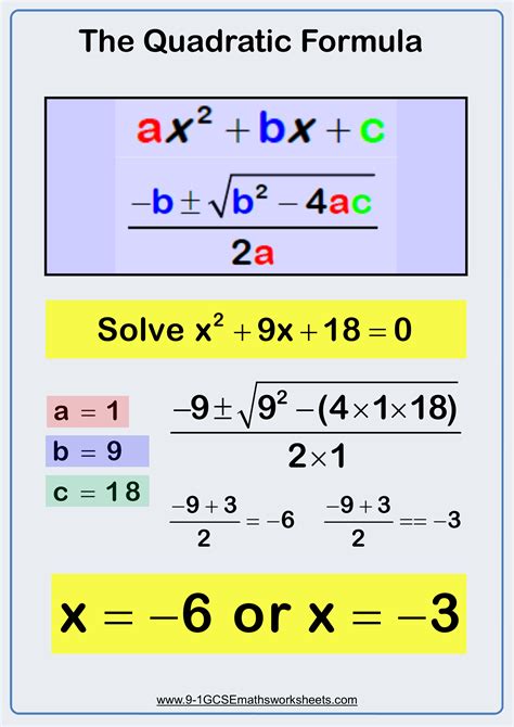 List Of Quadratic Formula Examples Ideas - Deb Moran's Multiplying Matrices