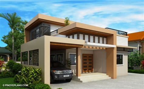 Kassandra – Two Storey House Design with Roof Deck | Pinoy ePlans