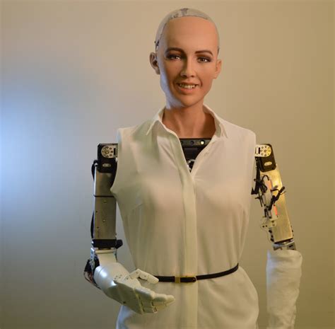 The Sophia Robot, first shown in 2015 by Hanson Robotics. Courtesy of ...