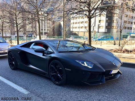 Lamborghini Aventador LP700-4: black mat * All PYRENEES · France, Spain ...