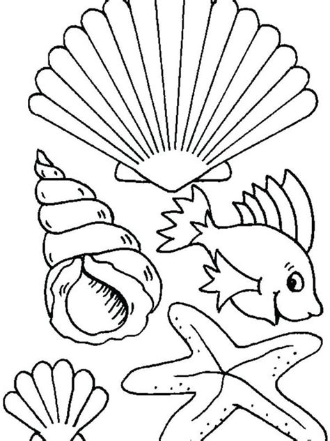 Free Printable Sea Shells Coloring Pages - ImaniaxGreer