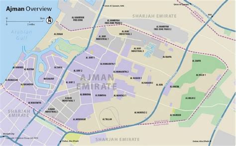 Emirate of Ajman map