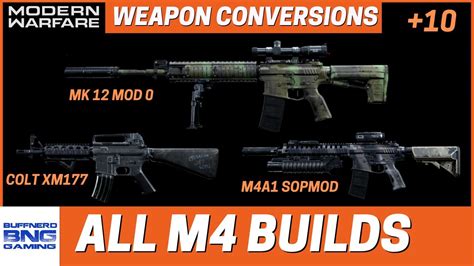 All M4 Weapon Conversions - Call Of Duty Modern Warfare - YouTube