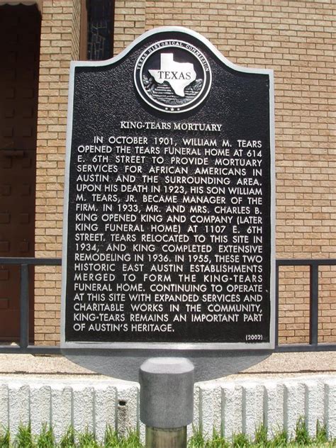 Kings-Tears Mortuary - TEXAS HISTORICAL MARKERS