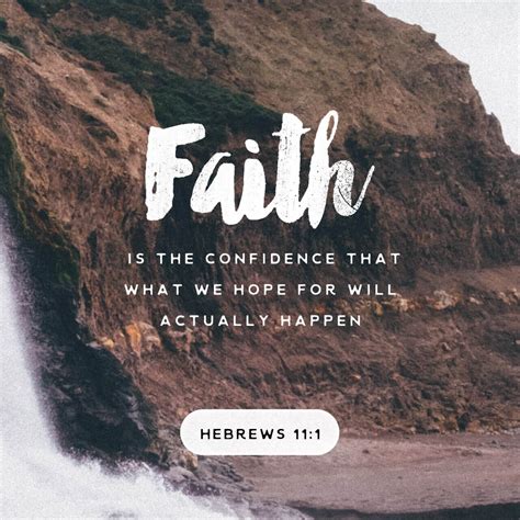 Faith is confidence and assurance - Hebrews 11:1 — Faith Chapel