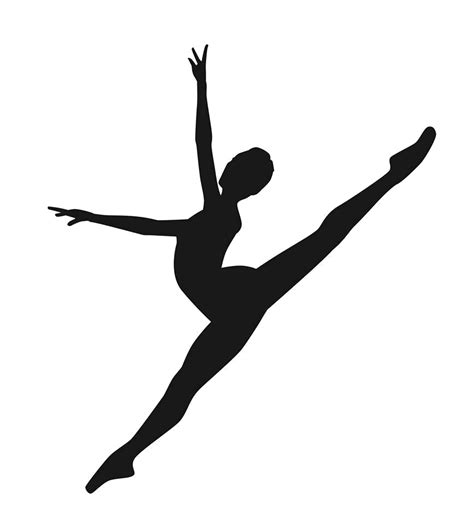 Modern dance Silhouette Contemporary Dance Ballet Dancer - Silhouette ...