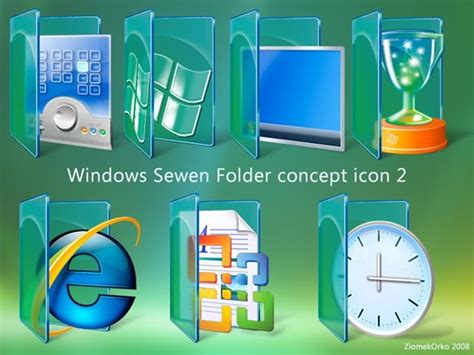 Windows 7 Desktop Folder Icons | Folder icon, Folders, Icon