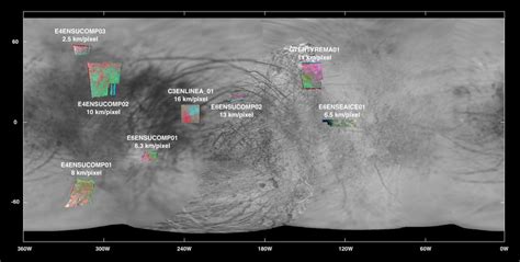 Jupiter's moon Europa coverage (Galileo/NIMS, April 1997) overall ...