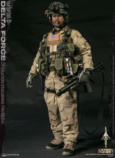 1:6 Damtoys 1st SFOD-D Enduring Freedom CAG SOPMOD M4 Rifle Set for 12 ...