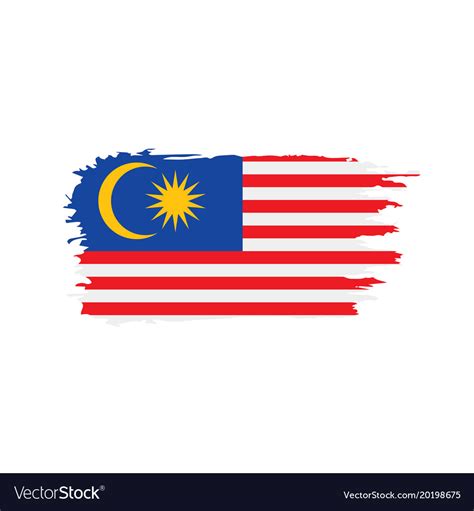 Malaysia flag Royalty Free Vector Image - VectorStock