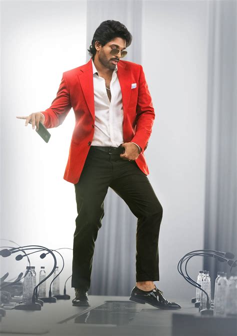 Download Allu Arjun Hd Red Jacket Dancing Wallpaper | Wallpapers.com