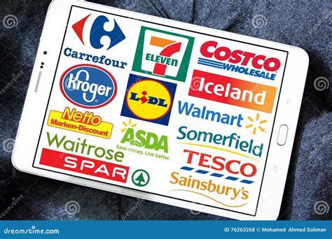 Supermarket Chains and Retail Brands and Logos Editorial Stock Photo ...