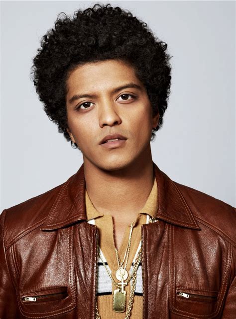 Download Bruno Mars radiating energy with an impressive afro. Wallpaper ...