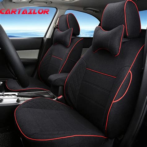 CARTAILOR Linen Cloth Cover Seats fit for VOLVO XC90 Car Seat Cover ...