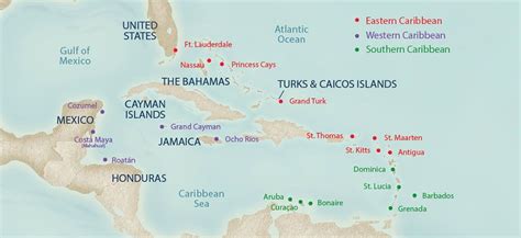 9-20 Day Caribbean Cruise Map – Cruise Itinerary | Princess Cruises