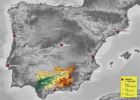 Guadalquivir River Map