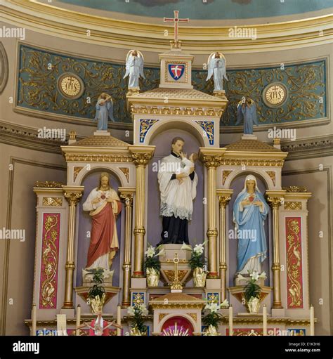 Detail of the Altar at St Stanislaus Roman Catholic Polish Church Stock ...