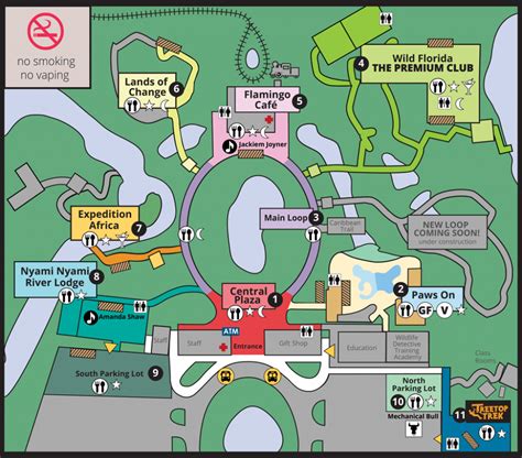 Central Florida Zoo Map - Printable Maps