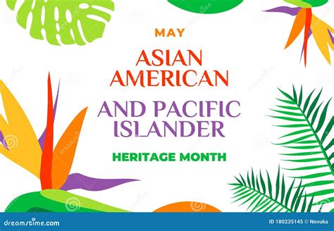 Asian American And Pacific Islander Heritage Month Background Cartoon ...