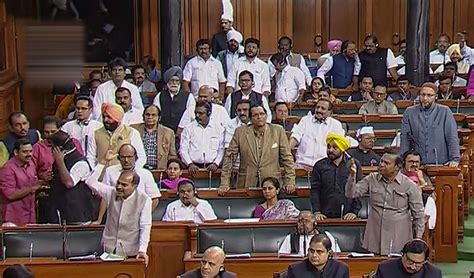 Lok Sabha | Lok Sabha adjourned for day amid Opposition uproar over ...