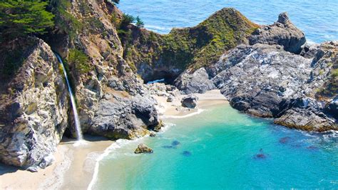 California Aerials - McWay Falls in Big Sur in 4K - YouTube