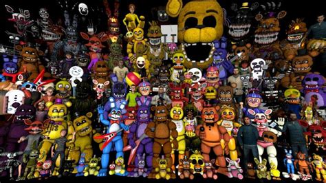 Fnaf all characters + Night guard | Five Nights At Freddy's Amino