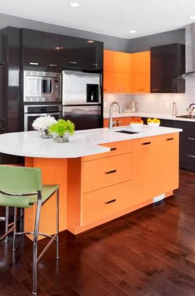 23 Orange Kitchen Cabinet Ideas | Sebring Design Build