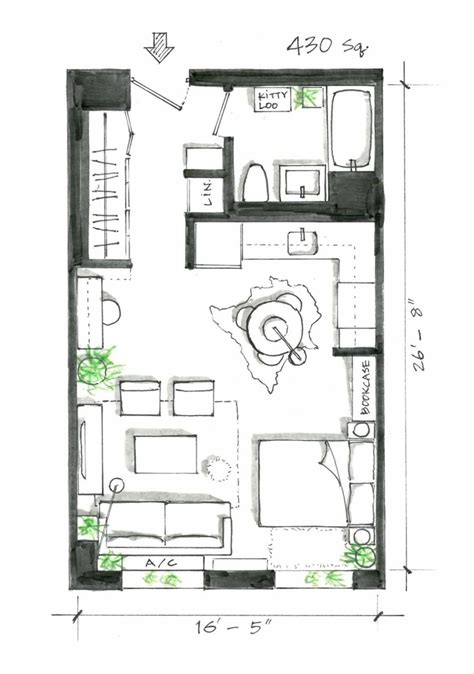 5 Smart Studio Apartment Layouts that Work Wonders for One-Room Living ...