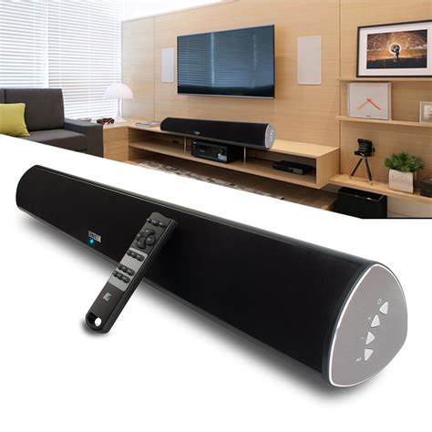 TV Soundbar, 34-Inch 2.0 Channel Sound Bar TV Wireless Surround Sound ...