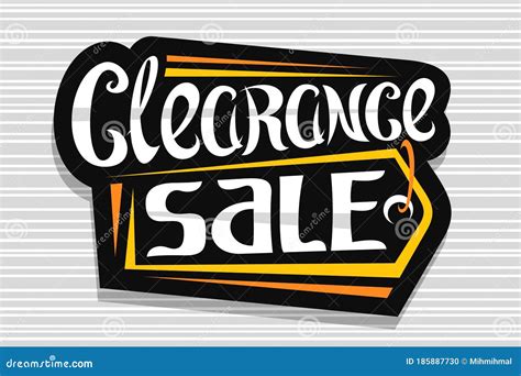 Vector Logo for Clearance Sale Stock Vector - Illustration of marketing ...