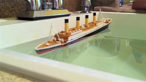 R.M.S. Titanic Model Sinking - YouTube