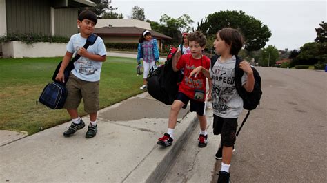 Kid Walking To School