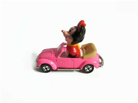 Minnie Mouse Driving a Pink Car Walt Disney Productions Made | Etsy