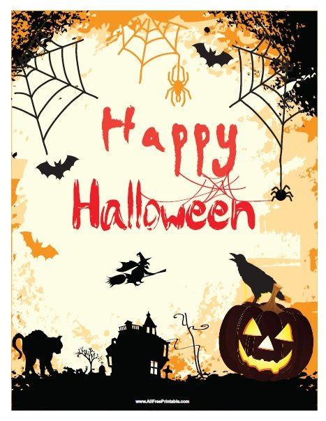 Happy Halloween Signs Printable