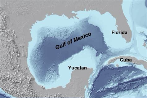 How Deep Is The Gulf Of Mexico Map - United States Map